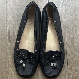 Michael Kors Black Leather Loafers W10